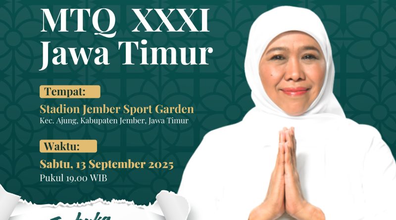Gubernur Jatim Sebut MTQ XXXII Siap Digelar di Jember